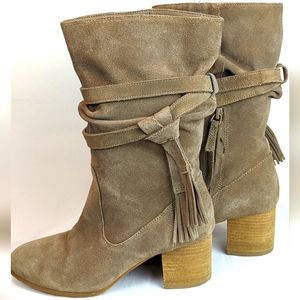 Tahari charles suede shop bootie
